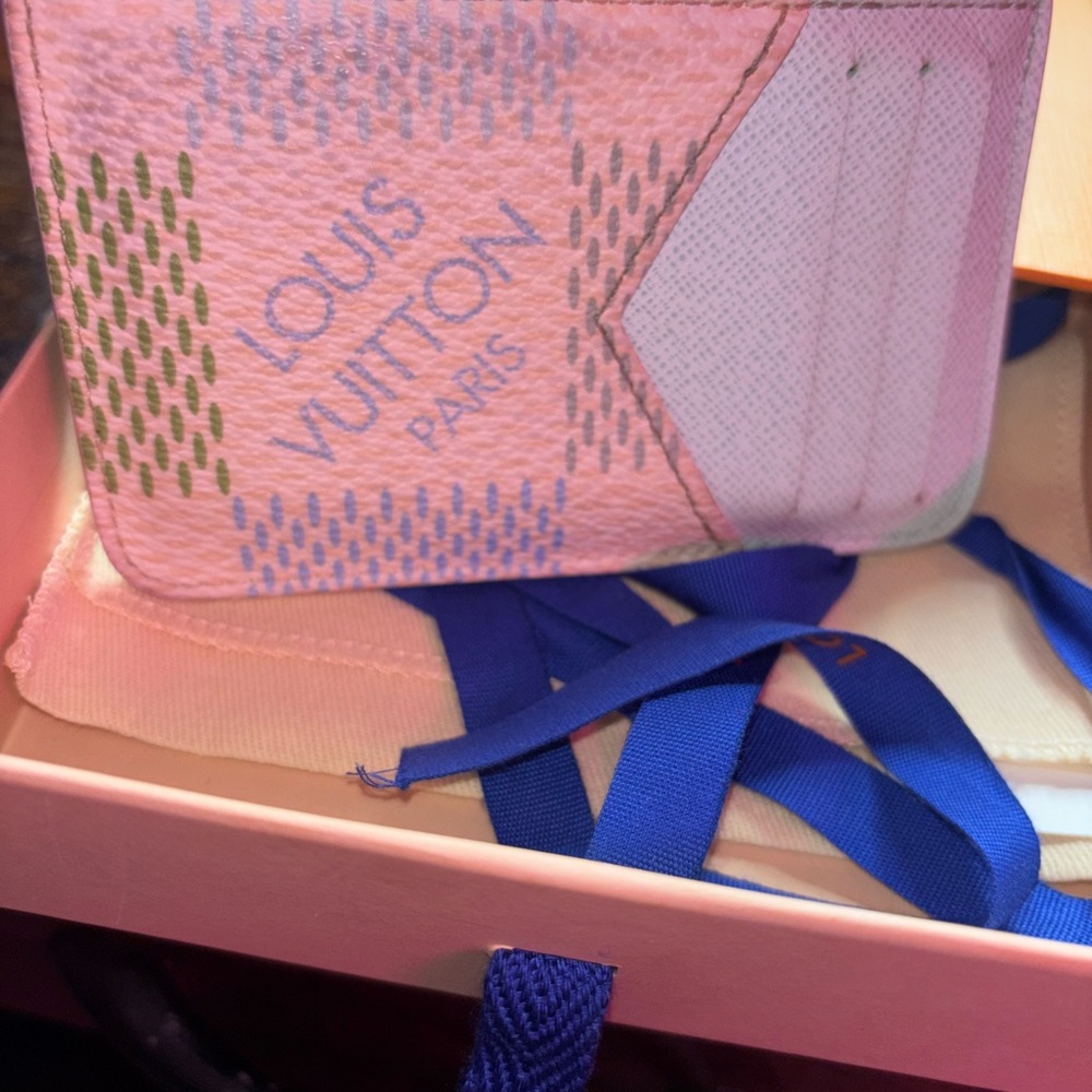 Louis Vuitton Multicolor (Pistachio) Romy Card Holder